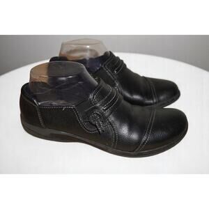 Clarks Women’s Angie Black Slip On Shoes Size 9.5M Black